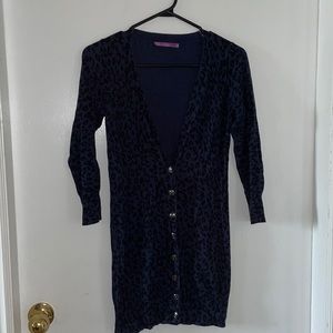 Animal print cardigan